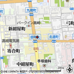 横浜銀行前橋支店周辺の地図