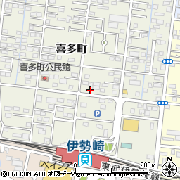 群馬県伊勢崎市喜多町69-3周辺の地図