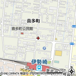 群馬県伊勢崎市喜多町69-1周辺の地図