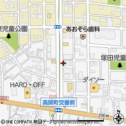 シモンズ株式会社北関東営業所ショールーム周辺の地図
