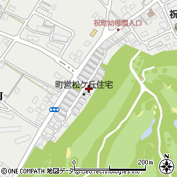 松ケ丘集会場周辺の地図