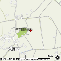 茨城県笠間市矢野下1345周辺の地図