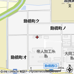 帝人加工糸加賀工場寮周辺の地図