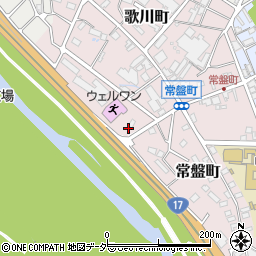 群馬県高崎市常盤町132-1周辺の地図