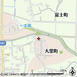栃木県佐野市大栗町42周辺の地図