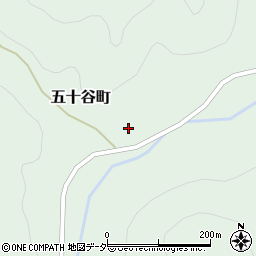 石川県白山市五十谷町イ周辺の地図