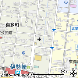 群馬県伊勢崎市喜多町33周辺の地図