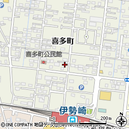 群馬県伊勢崎市喜多町89周辺の地図