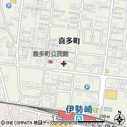 群馬県伊勢崎市喜多町89-7周辺の地図