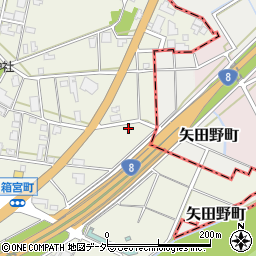 石川県加賀市箱宮町ラ47周辺の地図