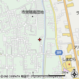 長野県安曇野市穂高柏原1660周辺の地図