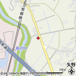 茨城県笠間市矢野下1040周辺の地図