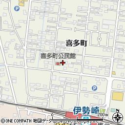 群馬県伊勢崎市喜多町101周辺の地図