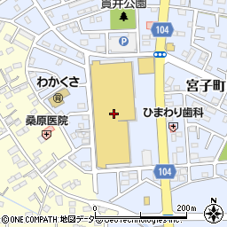 ＭｒＭａｘ伊勢崎店周辺の地図