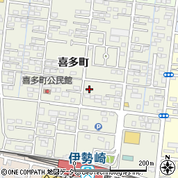 群馬県伊勢崎市喜多町70-6周辺の地図