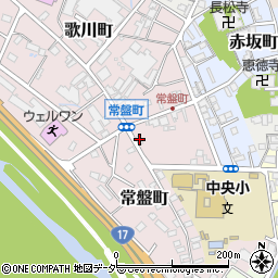 群馬県高崎市常盤町7周辺の地図