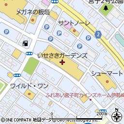 蔦屋書店伊勢崎宮子店周辺の地図