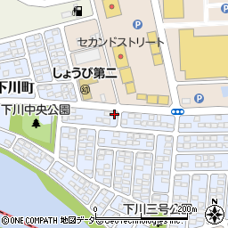 群馬県前橋市下川町38-8周辺の地図