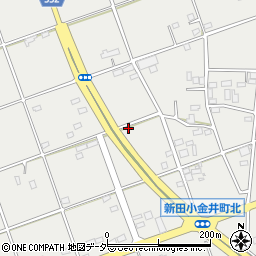 群馬県太田市新田小金井町1701周辺の地図