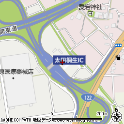 東日本高速道路関東支社高崎管理太田桐生料金所周辺の地図