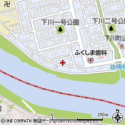 群馬県前橋市下川町13-8周辺の地図