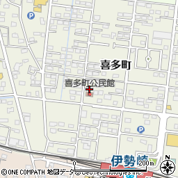 群馬県伊勢崎市喜多町102-4周辺の地図