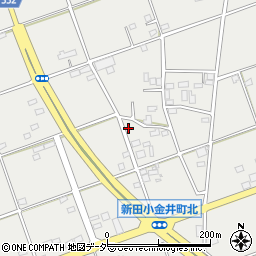 群馬県太田市新田小金井町1652-1周辺の地図