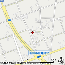 群馬県太田市新田小金井町1652-9周辺の地図