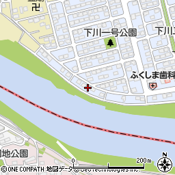 群馬県前橋市下川町71周辺の地図