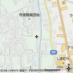 長野県安曇野市穂高柏原1664周辺の地図