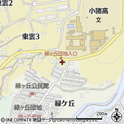 長野県小諸市甲熊ノ堂周辺の地図