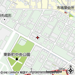 有限会社金井鉄工　東新町工場周辺の地図