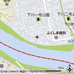 群馬県前橋市下川町13-2周辺の地図