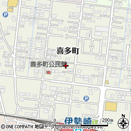 群馬県伊勢崎市喜多町88周辺の地図