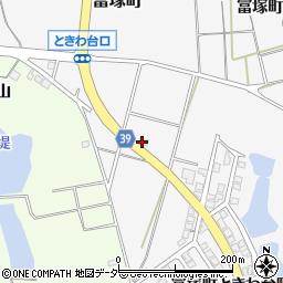 石川県加賀市冨塚町甲周辺の地図