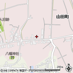 石川県加賀市山田町（タ）周辺の地図