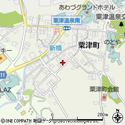 石川県小松市粟津町（カ）周辺の地図