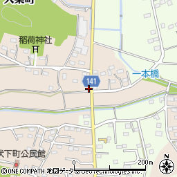 栃木県佐野市大栗町86周辺の地図