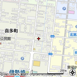 群馬県伊勢崎市喜多町36周辺の地図