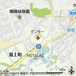 ゲンキー株式会社　粟津店周辺の地図