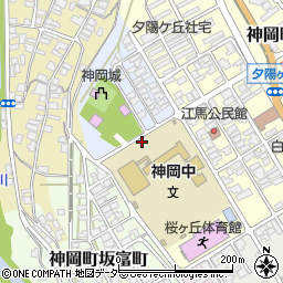 岐阜県飛騨市神岡町桜ケ丘周辺の地図