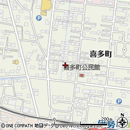 群馬県伊勢崎市喜多町119-4周辺の地図