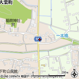 栃木県佐野市大栗町87-1周辺の地図
