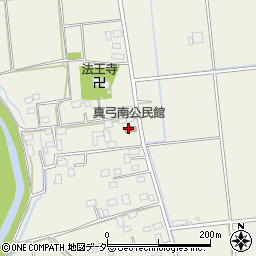 真弓南公民館周辺の地図