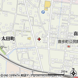 群馬県伊勢崎市喜多町163周辺の地図
