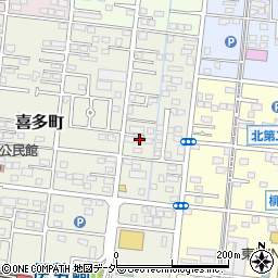 群馬県伊勢崎市喜多町37周辺の地図