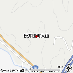 群馬県安中市松井田町入山周辺の地図