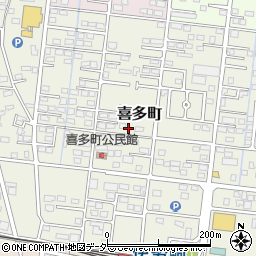 群馬県伊勢崎市喜多町87-5周辺の地図