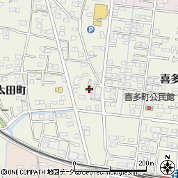 群馬県伊勢崎市喜多町161周辺の地図