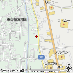 長野県安曇野市穂高柏原962周辺の地図
